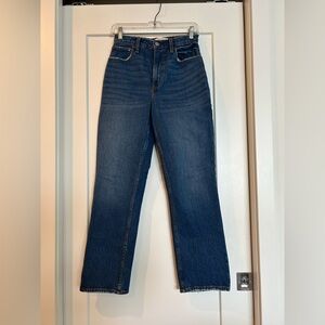 Abercrombie & Fitch Ultra High Rise 90s Straight Curve Love Petite Women's Jeans